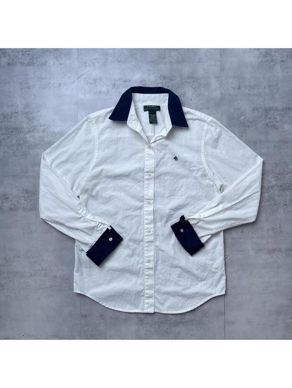 Y2K Polo Ralph Lauren White Button Up Shirt